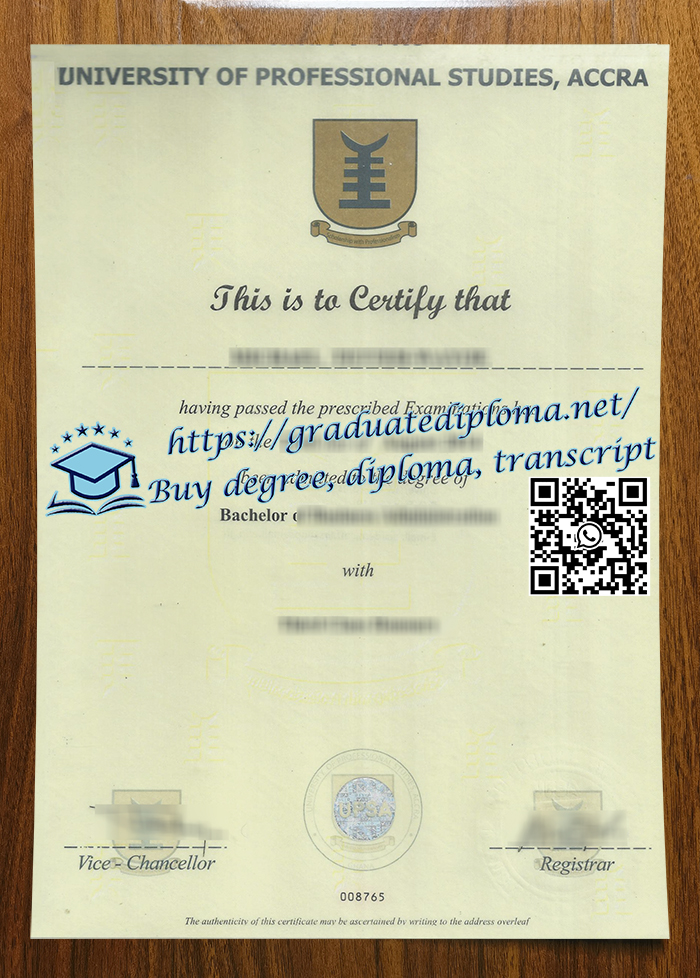 University of Professional Studies degree