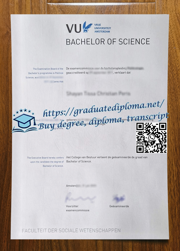 Vrije Universiteit Amsterdam degree