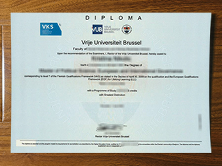 Vrije Universiteit Brussel diploma