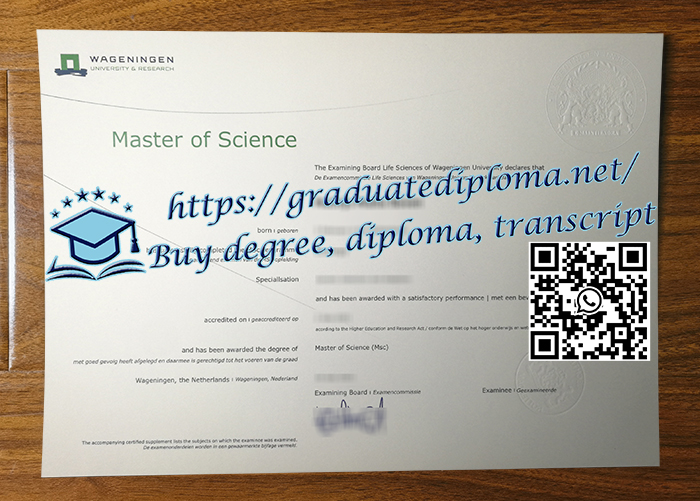 Wageningen University & Research degree