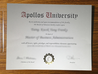 Apollos University diploma