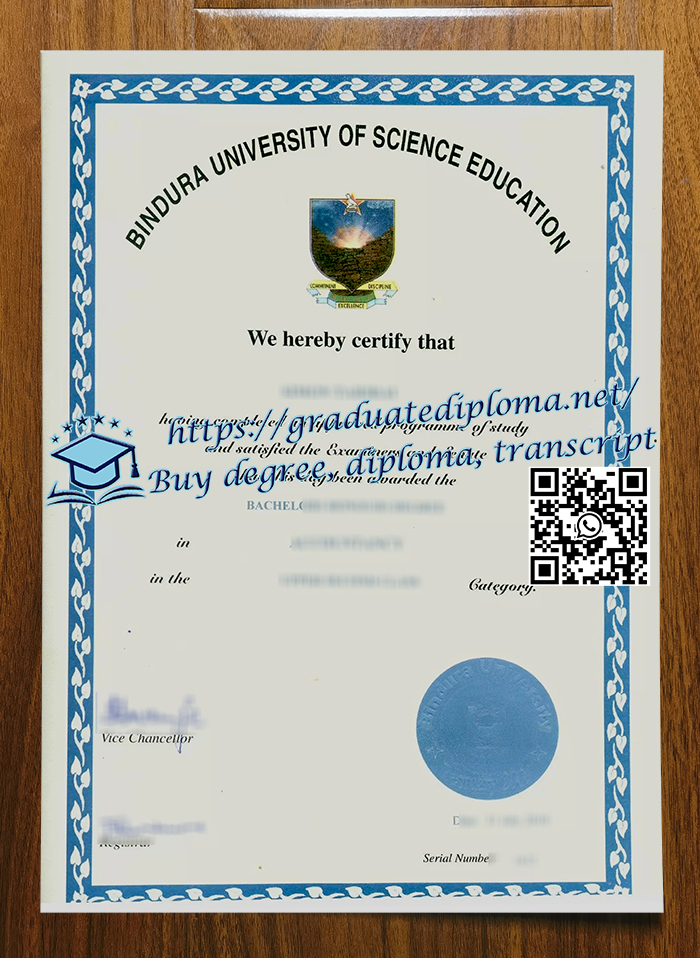 Bindura University of Science Education degree
