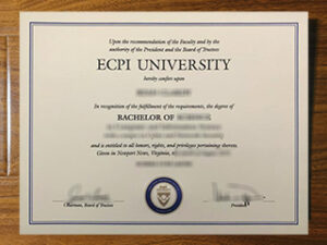 ECPI University diploma