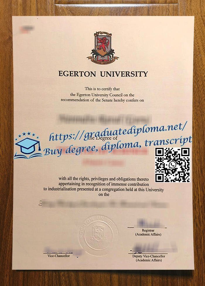 Egerton University degree
