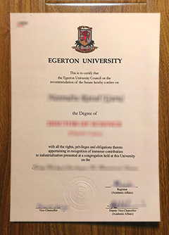 Egerton University diploma