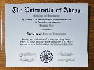 University of Akron diploma