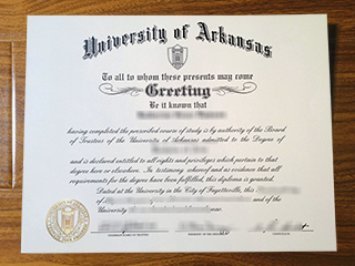 University of Arkansas diploma