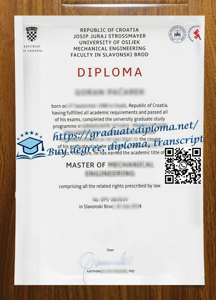 University of Osijek degree