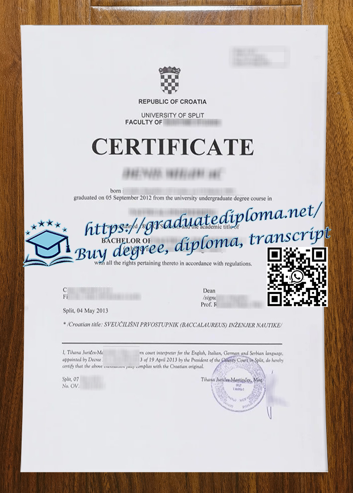 University of Split degree