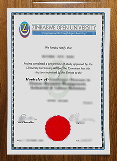 Zimbabwe Open University diploma