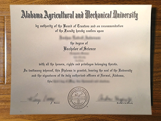 Alabama A&M University diploma