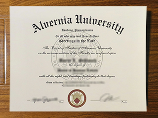 Alvernia University diploma