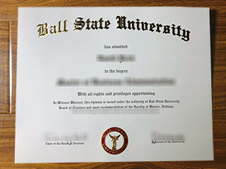 Ball State University diploma