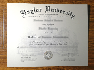 Baylor University diploma