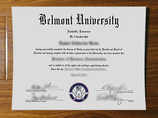 Belmont University diploma