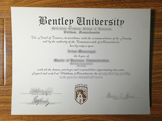 Bentley University diploma