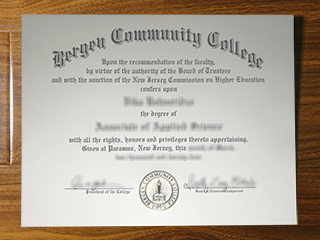 Bergen Community College diploma