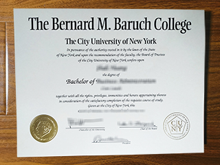 Bernard M. Baruch College diploma