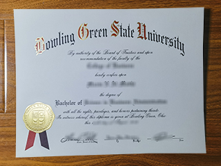 Bowling Green State University diploma