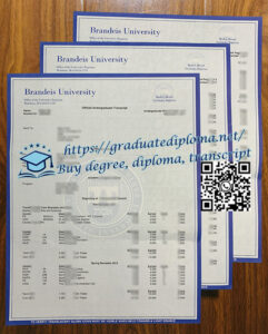 Brandeis-University-transcript