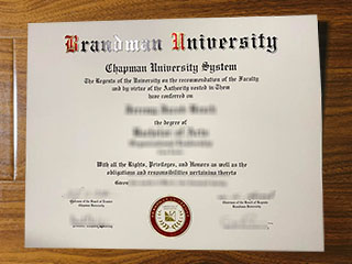 Brandman University diploma