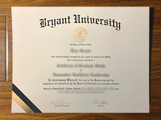 Bryant University diploma