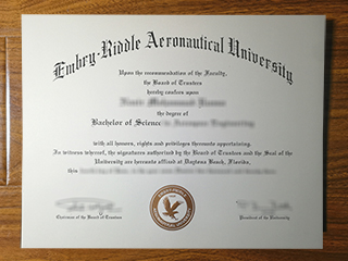 Embry-Riddle Aeronautical University diploma