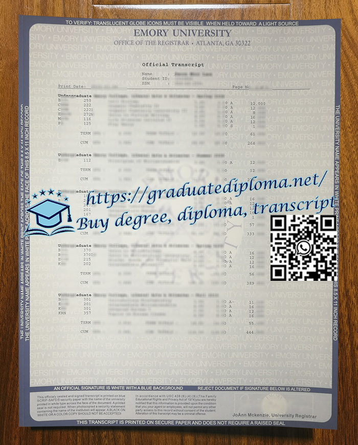 Emory-University-transcript