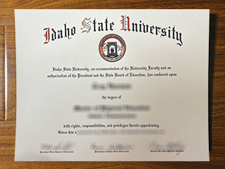 Idaho State University diploma