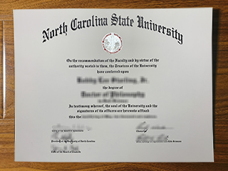 North Carolina State University diploma