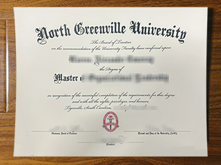 North Greenville University diploma