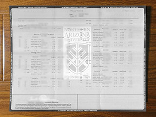 Northern Arizona University transcript