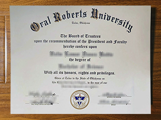 Oral Roberts University diploma