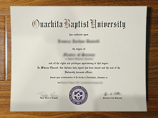 Ouachita Baptist University diploma