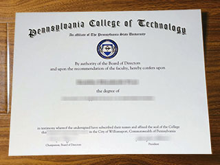 Pennsylvania College of Technology diploma