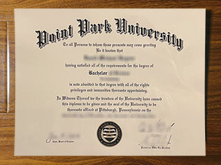 Point Park University diploma