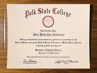 Polk State College diploma
