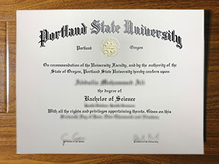Portland State University diploma