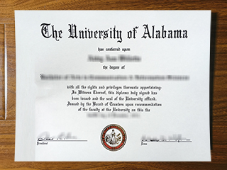 University of Alabama diploma