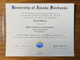 University of Alaska Fairbanks diploma