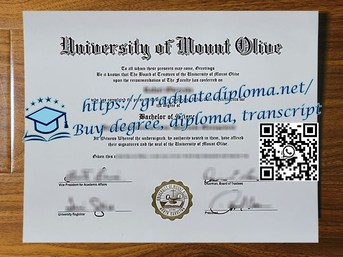 University of Mount Olive degree