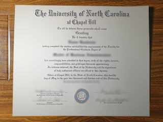 University of North Carolina at Chapel Hill diploma