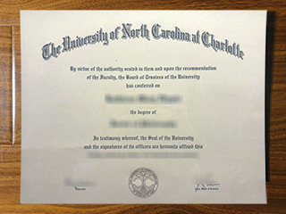 University of North Carolina at Charlotte diploma