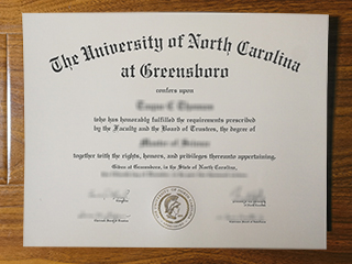 University of North Carolina at Greensboro diploma