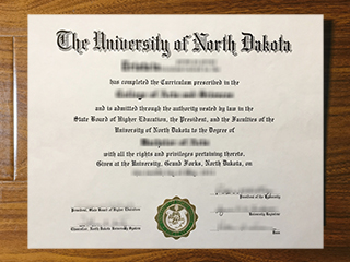 University of North Dakota diploma