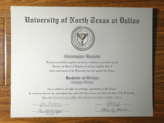 University of North Texas at Dallas diploma