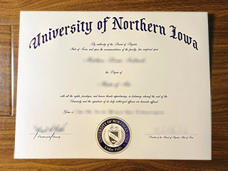 University of Northern Iowa diploma