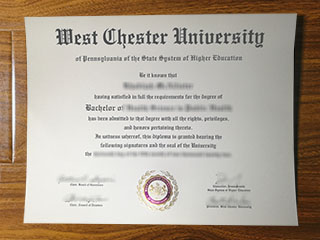West Chester University diploma
