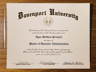 Davenport University diploma