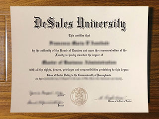 DeSales University diploma